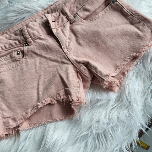 American Eagle Light Pink Jean Shorts Short Ladies - Picture 7 of 9